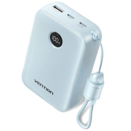 Vention FKBL0-C Powerbank 20000mAh con Cable USB-C Desmontable y Carga Rápida 22.5W, Compacto, Azul Precio: 24.69000039. SKU: B122LJMRC2