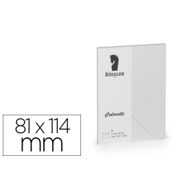 Rossler Coloretti Sobre C7 Gris Claro 81x114 mm Pack 5 Unidades Precio: 3.50000002. SKU: B1JK55732P