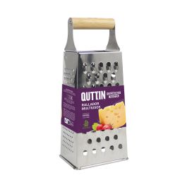 Quttin Rallador Multiusos con Asa de Bambú 24.5 cm (24 Unidades)