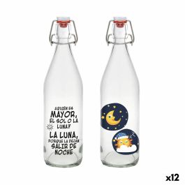 Botella de Cristal La Mediterránea Vidrio 1 L (12 Unidades)