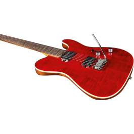 EKO Tero 800 Musa Guitarra Eléctrica 6 cuerdas Rojo Flamed Maple Telecaster Pastillas Marsbucker Tremolo EKO