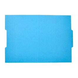 Liderpapel Subcarpeta Cartulina Folio Pestaña Central 240g/m2 Azul