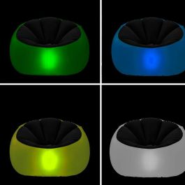 Pack Sillón Hinchable con LED Multicolor y Asiento Hinchable con LED Multicolor y Mando a Distancia InnovaGoods