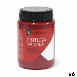 Témpera La Pajarita Carmin L-09 6 Piezas Rojo Satinado Escolar