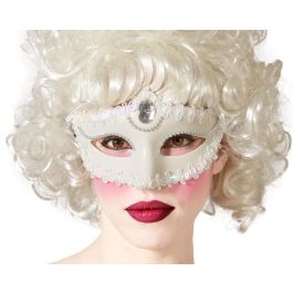 Máscara Veneciana Antifaz Blanco con Pedrería para Mujer - Elegancia para Eventos de Gala y Bailes de Época Precio: 0.95000004. SKU: B186X8EHXJ