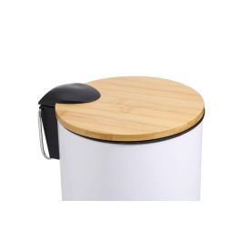 Inde Cubo Pedal Metal Bambú 3L 17x17x22.7 cm Surtido