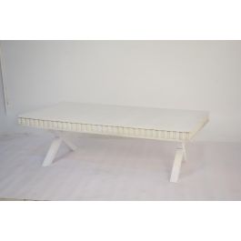 DKD Home Decor Mesa Centro Moderno Blanco 140 x 70 x 42 cm Precio: 298.95000036. SKU: B12HXEB7GN