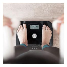 Cecotec 10100 Báscula Personal Electrónica EcoPower sin Pilas, Análisis Corporal BIA, 4 Usuarios, 180 kg, Cristal Negro