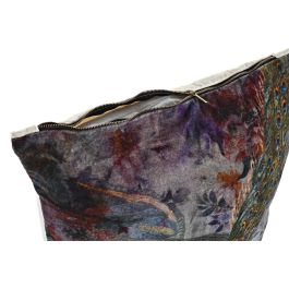 DKD Home Decor Cojin Shabby Gris Oscuro Terciopelo 10 x 45 x 45 cm (2 Unidades)