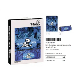 Set de Regalo El Niño Roller Azul Negro 2 Piezas