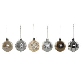 DKD Home Decor Bola Decoración Navidad Moderna Champán Plateado, 6 cm Diámetro, Set de 30 unidades, Fabricadas en PE, Dimensiones Caja 16x31.5x16 cm Precio: 16.50000044. SKU: B17DF45SN4