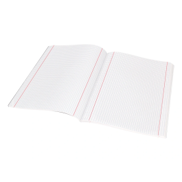 Liderpapel Libreta A5 Negra 80 Hojas 60gr Cuadro 5mm Con Doble Margen