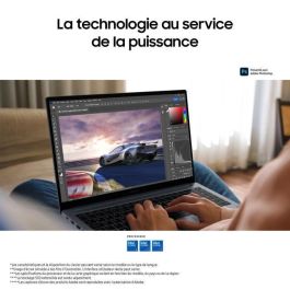 Samsung SAM1708126615232 Portátil Galaxy Book4 15.6" Intel Core i5U, 8 GB RAM, 256 GB SSD, Gráficos Intel, AZERTY, Gris