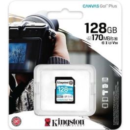 Tarjeta de Memoria Kingston CANVAS Canvas Go! Plus 128GB SD XC/ Clase 10/ 170MBs Tarjeta de Memoria Kingston CANVAS Canvas Go! Plus 128GB SD XC/ Clase 10/ 170MBs