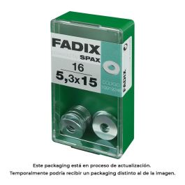 Caja s 16 unid. arandela plana ancha cinc 5,3x15mm fadix Precio: 2.50000036. SKU: S7913773