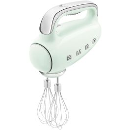Smeg HMF01PGEU Batidora de Mano Verde - Varillas para Montar y Amasar - 9 Velocidades y Función Turbo