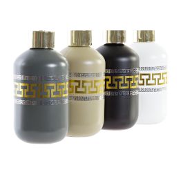 DKD Home Decor Dosificador Neoclasico Marron Claro Blanco Cristal ABS 7 x 17 x 7 cm 400ml (12 Unidades)