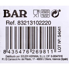 La Mediterranea Jarra de Vidrio "Bar" 1000cc 12.8x15.8x20 cm (6 Unidades)