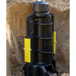 Next Green GP60 Base para Estaciones de Carga en Poste Ø 60 mm, Plástico Reciclado 100%, Mejora Calidad, Fácil Instalación