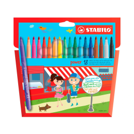 Stabilo Rotuladores Power C-Surtidos Estuche 18 Ud