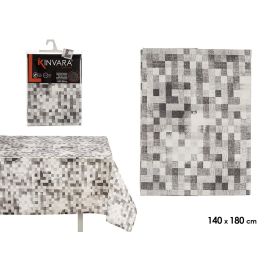 Kinvara Mantel Loneta Antimanchas Cuadros Gris 140x180 cm (Set de 6) Precio: 73.89000036. SKU: S3609860
