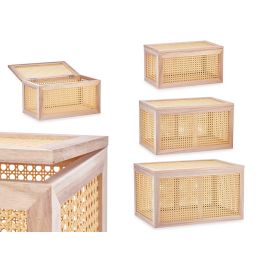 Set 3 Baules de Rattan Giftdecor - 57x33x39 cm, Madera Paulownia, Color Natural Precio: 112.94999947. SKU: B1F6EFQE5T