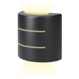 Edm Aplique LED Ovalado con Rayas 6W 516 lm 4000K Luz Día IP54 12x12x6cm