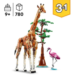 Lego 31150 Creator 3en1 Safari Animales Salvajes, Juguete con Figuras de Jirafa, Gacelas y León
