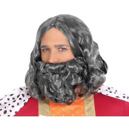 Peluca y Barba Gris Oscuro Mago Místico Sabio Anciano Dios Mitología Espectáculos Teatro Carnaval Precio: 4.49999968. SKU: B16TPZQ9TJ