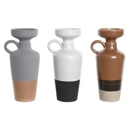 Jarron Boho DKD Home Decor Gris Terracota 11 x 28 x 13.3 cm (3 Unidades) Precio: 41.98999959. SKU: B1J343KR8Z