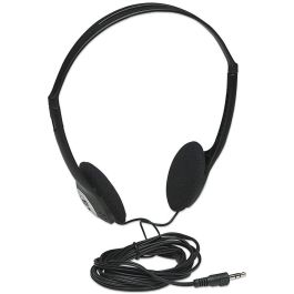 MANHATTAN Auriculares Estéreo Alámbricos 3.5mm Negro Diadema Música Supraaural 20-20000 Hz Cable 2.2m