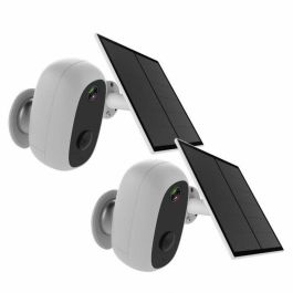 Chacon 2-IPCAM-BE03-PS - 2 Cámaras de Seguridad Exterior WiFi con Panel Solar y Batería Compatible con Google Home y Alexa Precio: 208.5000005. SKU: B1BJ2VAFZY
