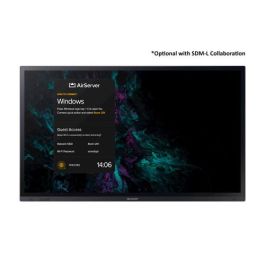 Sharp PN-LA652 Panel plano interactivo 165,1 cm (65") LCD 450 cd / m² 4K Ultra HD Negro Pantalla táctil Sharp PN-LA652 Panel plano interactivo 165,1 cm (65") LCD 450 cd / m² 4K Ultra HD Negro Pantalla táctil