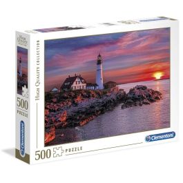 Clementoni Puzzle Faro de Portland 500 Piezas, 49x36cm