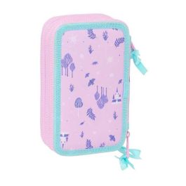 Plumier Triple Frozen Cool days Violeta Azul cielo 12,5 x 19,5 x 5,5 cm 36 Piezas