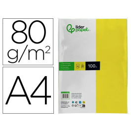 Liderpapel Papel Color A4 80gr Limón Paquete de 100 Hojas Precio: 4.49999968. SKU: B1DMNKF5VT