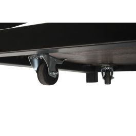 DKD Home Decor Mesa Centro Vintage con Ruedas, 1 Cajón, Madera Mango y Metal, Marrón Oscuro/Negro, 116x74x44 cm