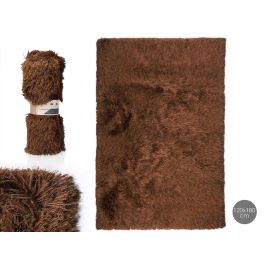 Alfombra de Salón Marrón 120x180 cm - Giftdecor, Poliéster y Algodón Precio: 48.78999994. SKU: B13ZX9Z4PX