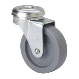 Ruedas Alex Rueda Giratoria Gris Ø 3 cm Eje Liso Carga Máx. 15 kg