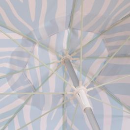 Sombrilla de playa Aktive Azul 200 x 195 x 200 cm (6 Unidades)