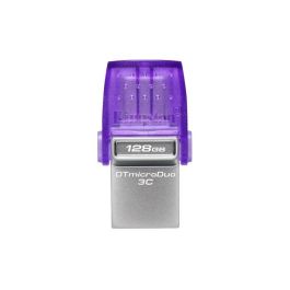 Memoria USB Kingston microDuo 3C Negro Morado 128 GB