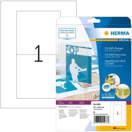 HERMA CD-Einleger A4 blanco 121x242 mm no adhesivo 25 unidades Precio: 31.78999967. SKU: B1537XNASE