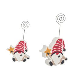 Soporte Fotos Gnomo Sentado Estrella Navidad Krist+ 8X15CM (24 Unidades) Precio: 24.50000014. SKU: B14N2592TP