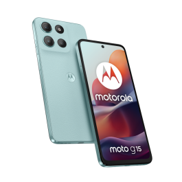 Motorola moto g15, 512GB, 8GB RAM, Pantalla 6.72" FHD+, Cámara 50MP, Batería 5200 mAh, 4G, Azul Claro Precio: 165.5000006. SKU: B15HG6PXYK