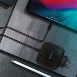 Aisens Cargador USB-C 65W PD3.0 QC3.0 con Cable 1.2M Negro