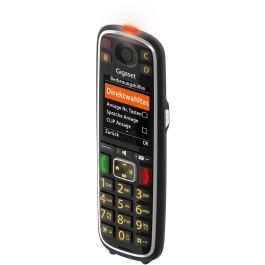 Gigaset E720HX Teléfono DECT/analógico inalámbrico para Ancianos, Botones Grandes, SMS, Identificador de Llamadas, Negro