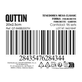 Set de 3 Tenedores Mesa Classic 2mm - Inde (12 Cajas) Set de 3 Tenedores Mesa Classic 2mm - Inde (12 Cajas)
