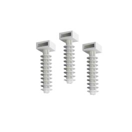 Edm Taco para brida nº6 blanco 100 unid. - Plástico, cabeza 12.7x7.3mm, taco 23mm, largo total 32mm Precio: 6.69000046. SKU: S7901093