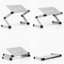 Mesa Ajustable Multiposición para Ordenador Portátil Omnible InnovaGoods Mesa Ajustable Multiposición para Ordenador Portátil Omnible InnovaGoods