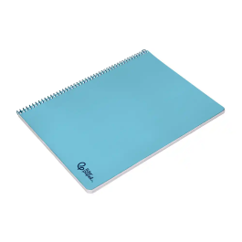 Liderpapel Cuaderno Espiral A4 Smart Tapa Blanda 80 Hojas 75gr Cuadro 4mm con Margen, Celeste